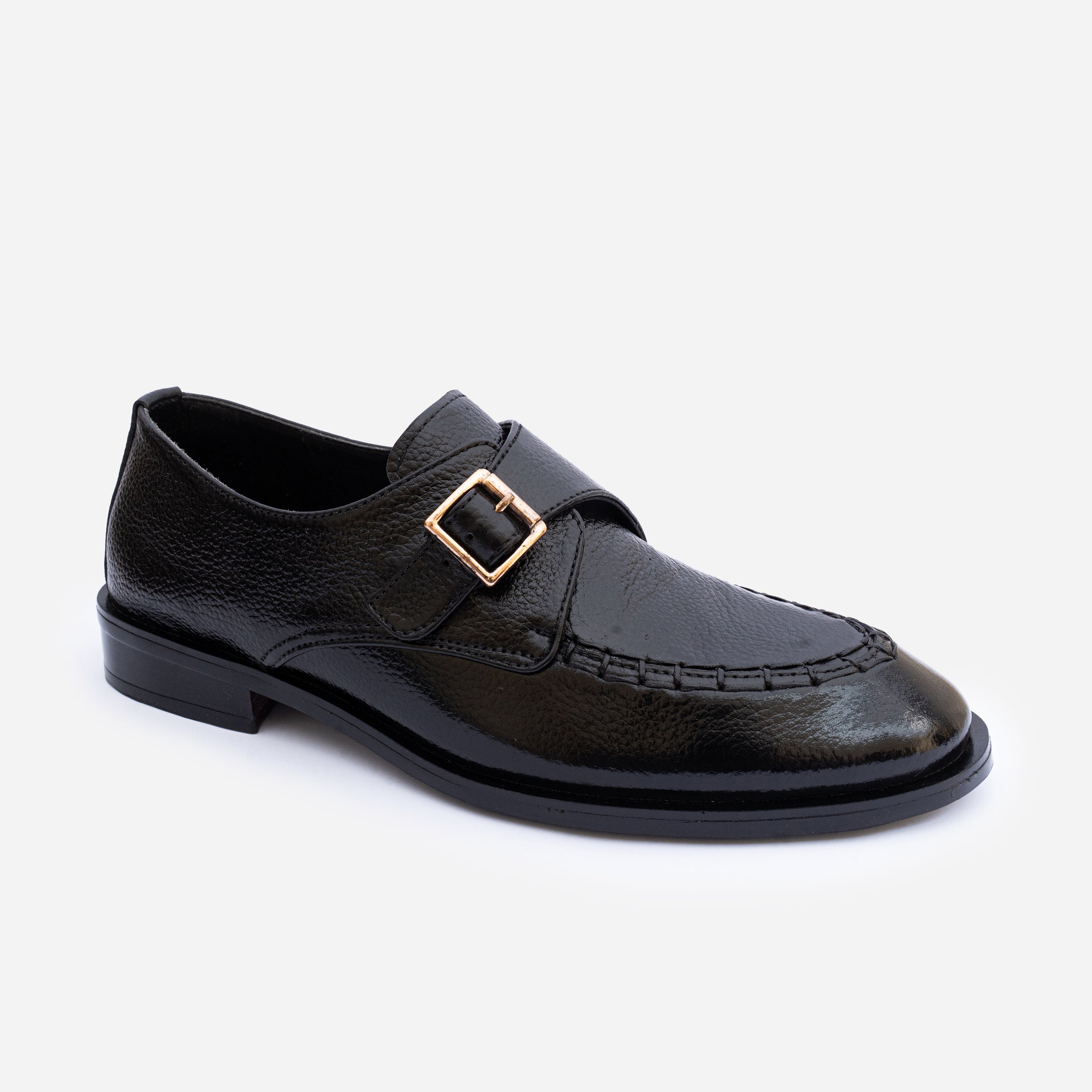 GB-M101 | Royal Black Monk Strap