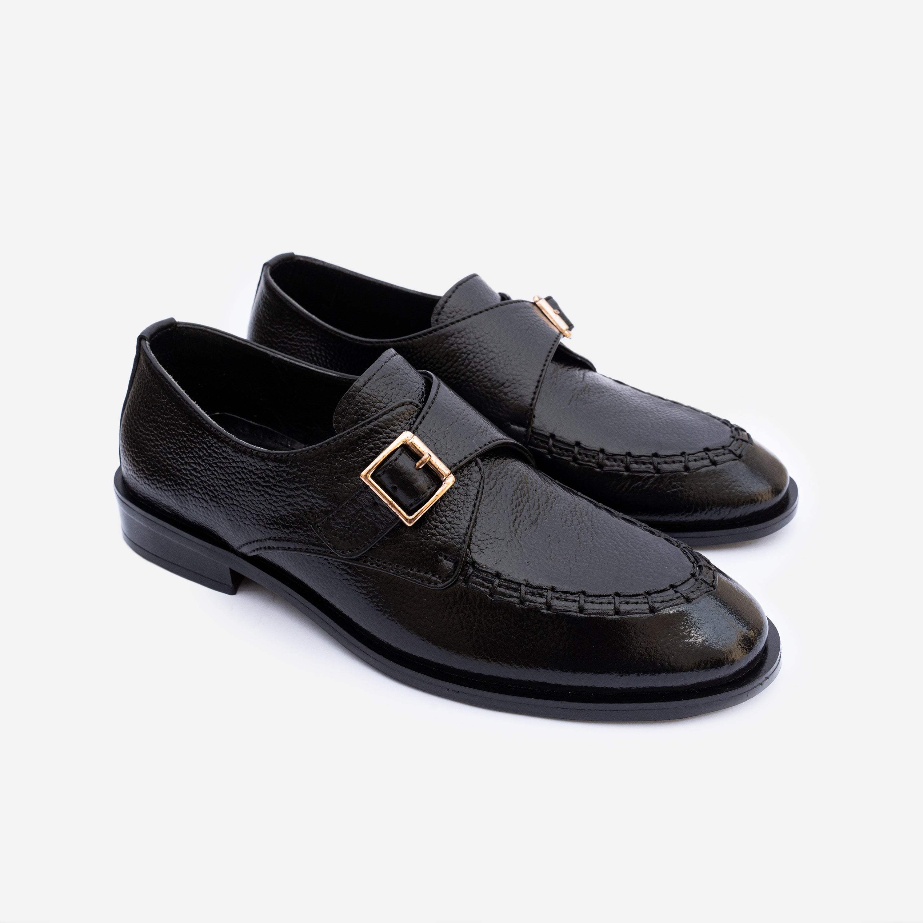 GB-M101 | Royal Black Monk Strap