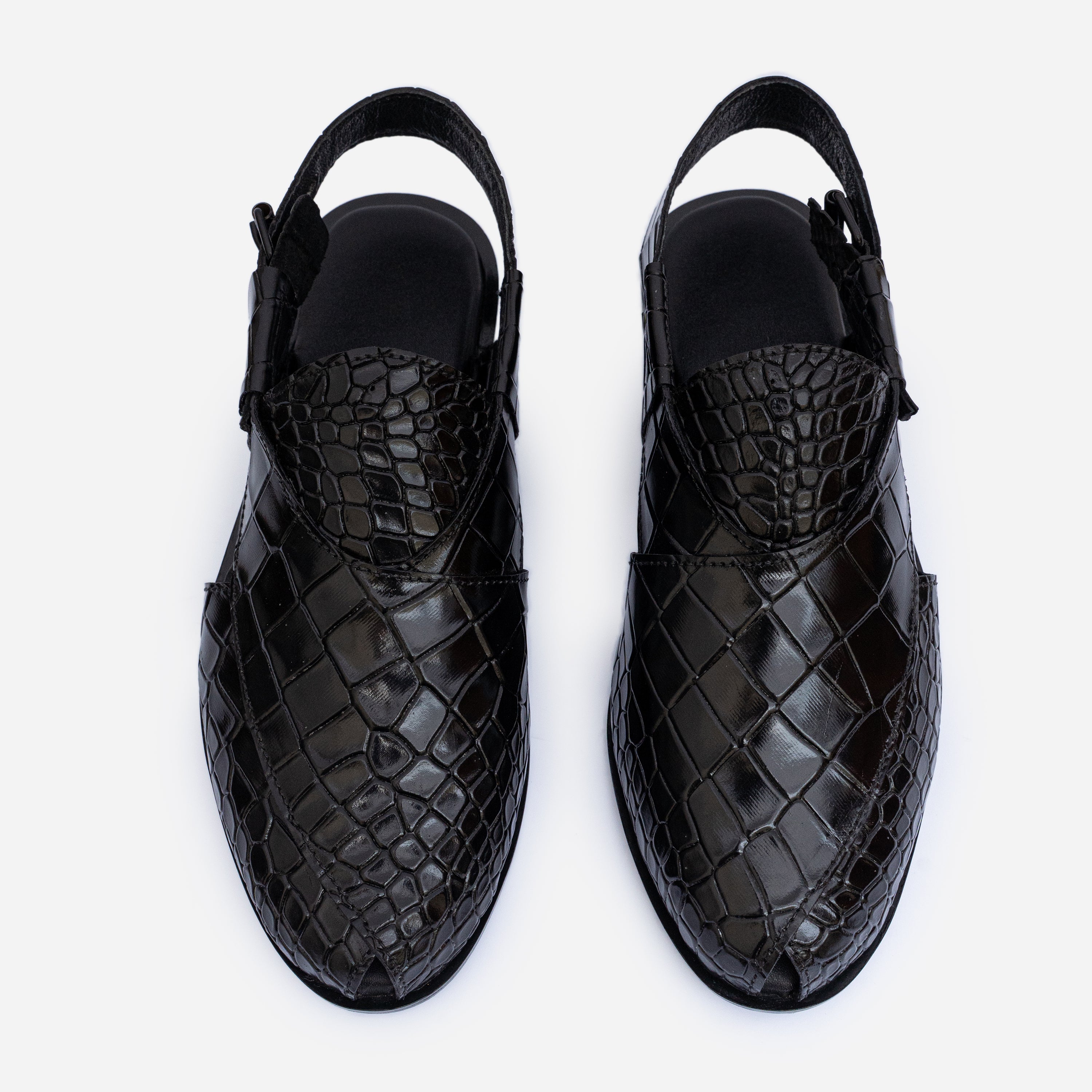 GB-K301 | Royal Black Croc Kheri